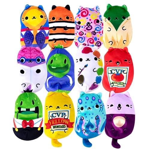 Cats vs Pickles 2 Pack Teal Wave Mystery Bags - Bean Filled Plushies (Styles Will Vary) thumbnail 4