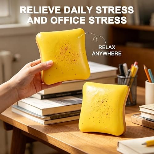2pcs Bread Squishy, Slow Rising Squishy Butter Bread, Realistic Toast Squishy Toy, Soft Sticky Squishy Toy for Anxiety Stress Relief thumbnail 6