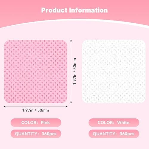 LNDIEHS 720Pcs Lint Free Nail Wipes, Nail Supplies Nail Polish Wipe, Pads Gel Nails No Lint Naile Glue Wipes Super Absorbent Soft Non-Woven for Fingernail Polish Remover Eyelash Extensions Nail Art thumbnail 2