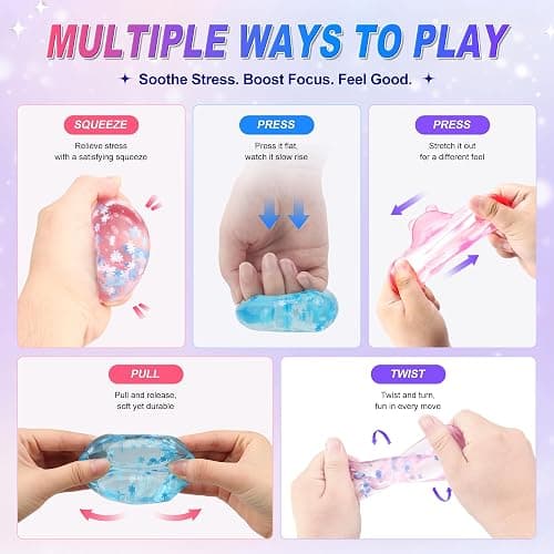 4Pcs Pink Taba Squishy Fidget Toys, Bear Cube Gummy Coconut Oil Stress Balls for Kids Adults, Squishies Cube, Sensory Toys Fidgets for Classroom Prize, Birthday Gifts Party Favors thumbnail 6