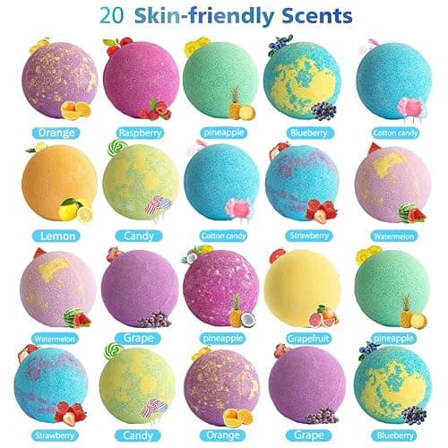 Bath Bombs for Kids with Surprise Inside for Girls Boys Toddlers, 20 Pack Organic Kids Bath Bombs with Puppy Dolls Inside, Kids Safe Handmade Bubble Bath Fizzies, Ideal Birthday Christmas Gift Set thumbnail 3