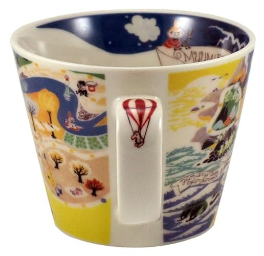 Moomin Valley Map Design Soup Mug Cup Yamaka Japan thumbnail 4