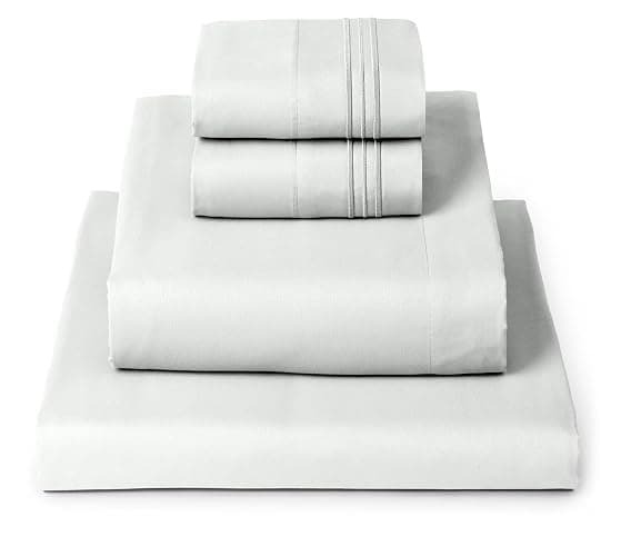 Mellanni Queen Sheets Set - 4 PC Iconic Collection Bedding - Hotel Luxury, Extra Soft, Cooling Bed Sheets - Wrinkle, Fade, Stain Resistant (Queen, Ivory) - Image 1