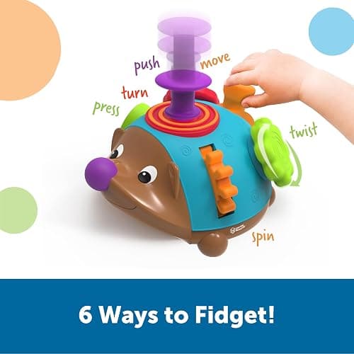 Learning Resources Spike the Fine Motor Hedgehog Fidget Friend - Ages 18+ months Fine Motor and Sensory Play Toy, Educational Toys for Toddlers, Toddler Montessori Toys thumbnail 3
