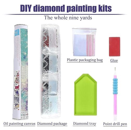 eniref Diamond Art Kits for Adults,Beach Sunset DIY 5D Round Full Drill Diamond Painting Gem Art Kits for Crafts Gift and Home Wall Decor,Flowers Coconut Trees Sea Diamond Dots Kit 12x16 Inch thumbnail 8