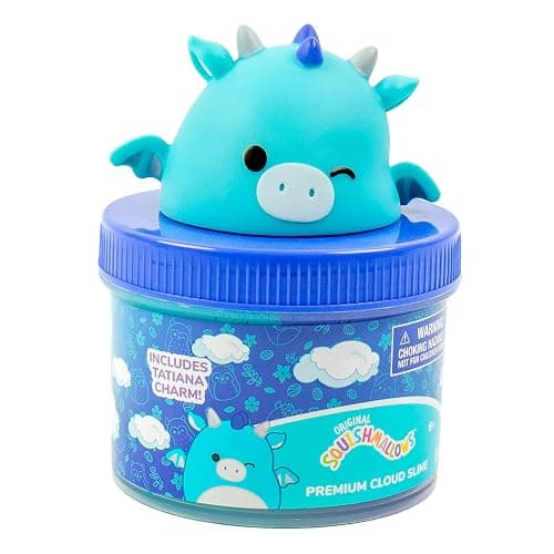 Squishmallows Tatiana The Dragon Premium Fluffy Slime, Blue Raspberry Scented, 3 Fun Add Ins, 8 oz. Soft Sludge Toy for Kids, 6+ thumbnail 3