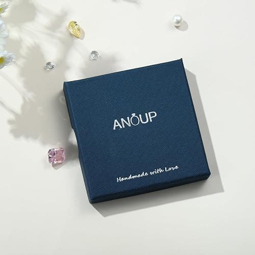 Anoup Christmas Gifts for Grandkids Girls Earrings - S925 Sterling Silver Post CZ Hypoallergenic Stud Heart Initial Earrings for Women Kids Jewelry Stocking Stuffers for Teen Girls Birthday Gifts thumbnail 7