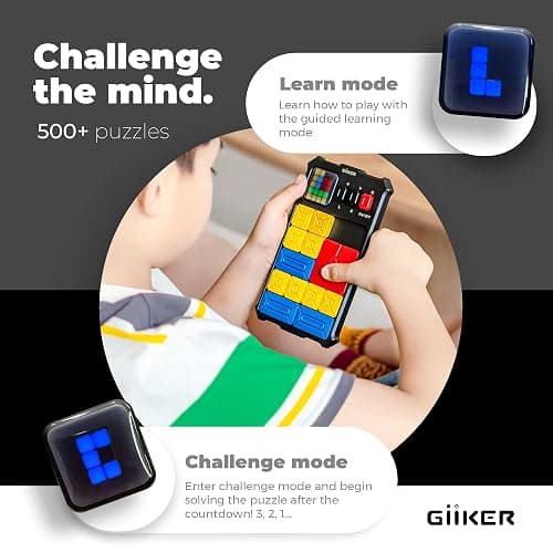 GiiKER Super Slide Puzzle Games, Original 500+ Challenges Brain Teaser Puzzle, Toys for Kids Teens, Travel Games Birthday Gifts STEM Toys for Ages 6+ Boys Girls, Activities for Road Trips thumbnail 5