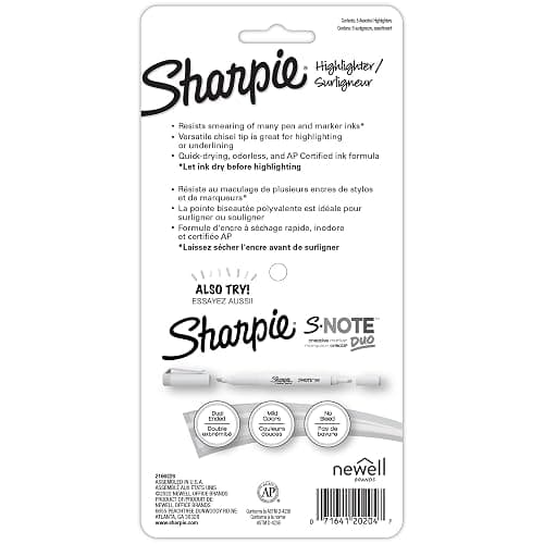 Sharpie® Accent Pocket Highlighters, Chisel Tip, Assorted Barrels, Assorted Mild Pastel Ink, Pack Of 6 Highlighters thumbnail 2