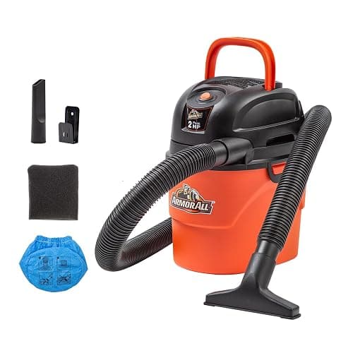 Armor All® AA155 1.5-Gallon 2 Peak HP Portable Wet/Dry Vacuum, Orange - Image 1