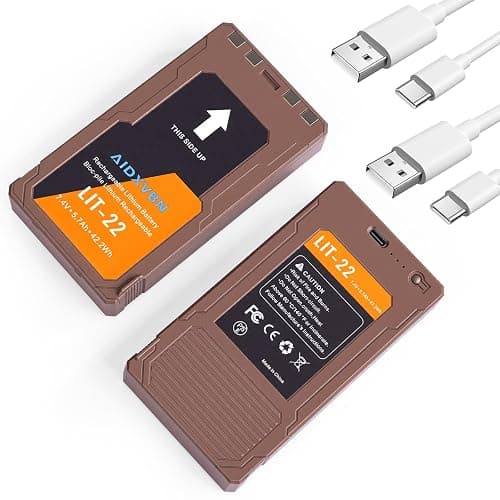 AIDXVBN 2-Pack LIT22 Rechargeable Batteries, for Spypoint Cellular Trail Camera LIT-22 PRO Flex-M, G-36,Plus, Flex-S, Solar Charging, IP65 Shell Waterproof and Dustproof thumbnail 7