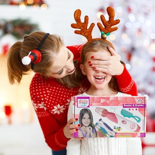 DIY Hair Salon Toys for Girls, Automatic Hair Braiding Machine & Rope Braider with Accessories, Kids Hair Styling Tool for Girls 3 4 5-12 Years Old thumbnail 7