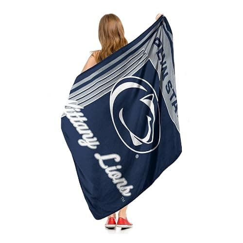 Penn State Nittany Lions 46" x 60" NCAA Officially Licensed Throw Blanket – Super Soft Lightweight Fleece Blanket for Game Day, Dorms, Couch, Travel & Tailgating Comfort thumbnail 4