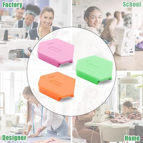 3PCS Magnetic Seam Guide for Sewing Machine, Multifunctional Polygonal Hemmer Guide with Scale, Universal Sewing Quilting Supplies Accessories Tools thumbnail 6