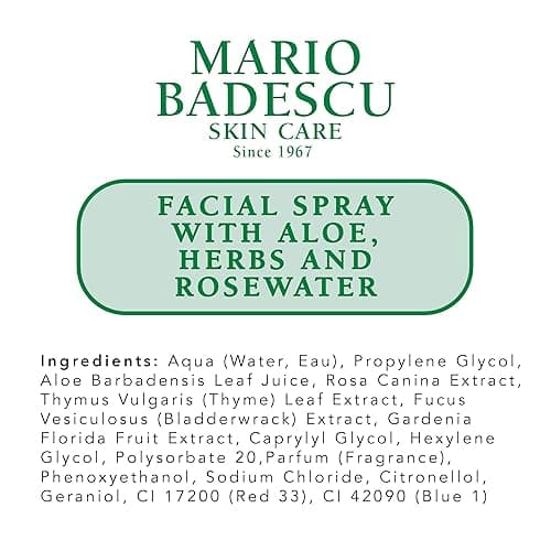 Mario Badescu Facial Spray with Aloe, Herbs and Rose Water for All Skin Types, Face Mist that Hydrates, Rejuvenates & Clarifies thumbnail 10