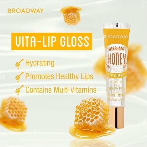 Ruby Kisses Broadway Vita-Lip Clear Lip Gloss (10 Pack), Ultra-Hydrating & Soothing Formula with Vitamins, High-Shine Non-Sticky Finish Lip Balm with Mint, Rosehip, Coconut, Mango, Argan, Honey, Shea thumbnail 3