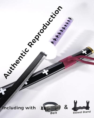 Cold Blade Katana Sword - 41 inches Katana Replica with Holster Belt and Display Stand - Sword with Authentic Design thumbnail 2