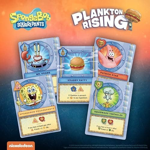 USAOPOLY Spongebob: Plankton Rising Cooperative Dice and Card Game | Featuring Artwork & Characters from Nickelodeon's Spongebob Squarepants Cartoon | Officially Licensed Spongebob Game thumbnail 4