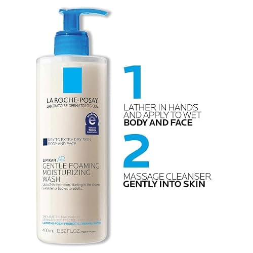 La Roche-Posay Lipikar AP+ Gentle Foaming Moisturizing Wash, Shea Butter + Niacinamide + Glycerin, Moisturizing Body Wash For Dry Skin, National Eczema Association Accepted, Dermatologist Tested​ thumbnail 7