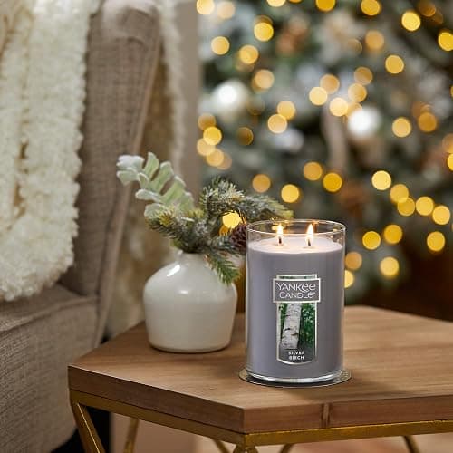 Yankee Candle, Silver Birch Scented Candle, 22oz Large 2-Wick Tumbler with up to 110 Hour Burn Time thumbnail 3