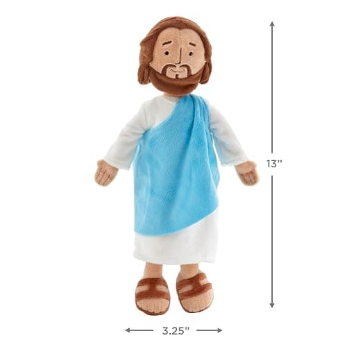 Hallmark My Friend Jesus Plush Doll, 13" Small Stuffed Jesus, Religious Gift for Kids, Baptism, Easter Basket Stuffers thumbnail 3