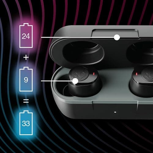 Skullcandy Jib True 2 Wireless Earbuds, Bluetooth Headphones, Up to 33 Hours Battery with Charging Case, Noise Isolating Fit, Sweat and Water Resistant, Microphone for iPhone Android - True Black thumbnail 5