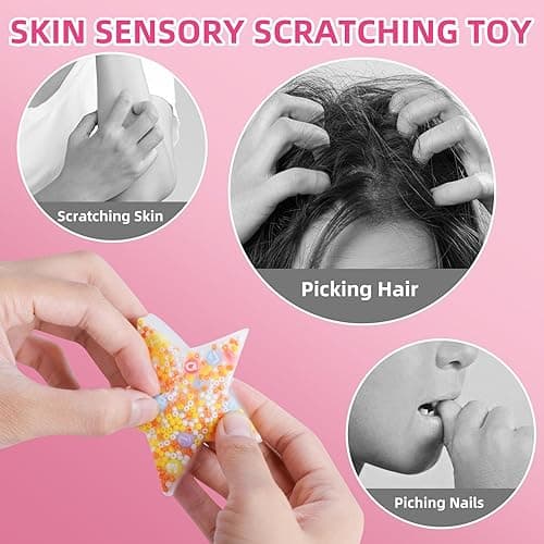 10-Piece Picky Pad, Skin Picking Fidget Toys with DIY Bracelet Picking Pad (Includes Divided Container) – Sensory Fidget Pads for Relieving Anxiety & Dermatillomania, Suitable for Kids & Adults thumbnail 5