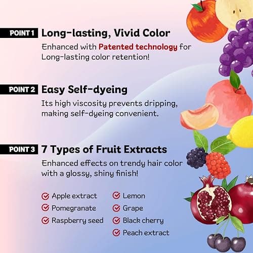 eZn Pudding Hair Dye, Ammonia-Free, Semi-Permanent DIY Korean Hair Dye Color with Keratin, Odorless Gentle for Sensitive Skin No Skin Irritation (Damask Rose) thumbnail 4