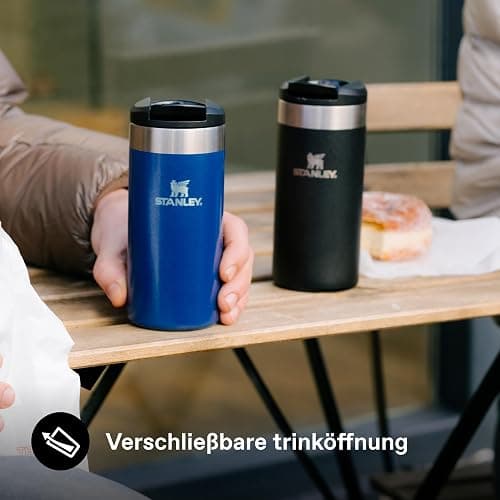 STANLEY Aerolight Transit Thermobecher 0.35L - Hält 4 Stunden Heiß - Spülmaschinenfest - Kaffeebecher To Go Auslaufsicher - Kompatibel Mit Gängigen Pkw-Getränkehalterungen - Thermosflasche - Black thumbnail 7