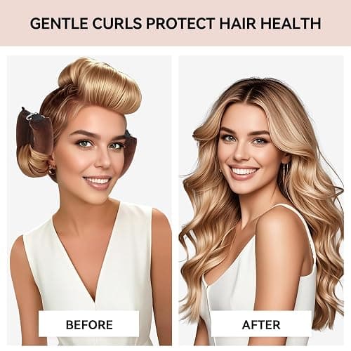 Togayu Heatless Curls, Heatless Curls Overnight Hair Care Set - Jumbo Velvet Hair Curlers to Sleep In, Soft Heatless Curling Rods for All Hair Types thumbnail 4