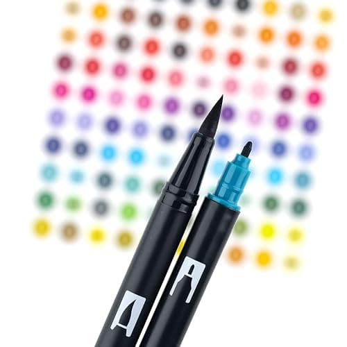 Tombow 56189 Dual Brush Pen Art Markers, Tropical, 10-Pack. Blendable, Brush and Fine Tip Markers thumbnail 4