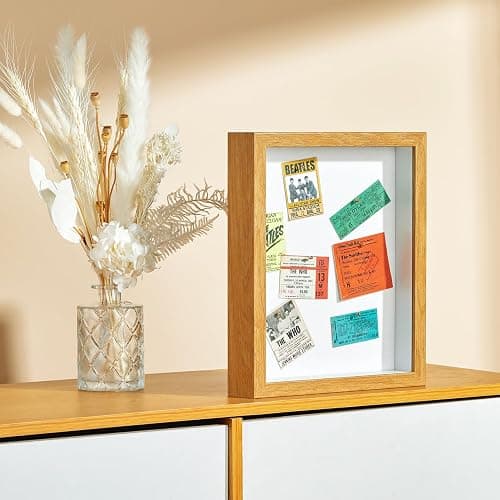 MUXIUNT 8x10 Shadow Box Picture Frame Display Case with Soft Linen Back and Thickened Panel,Brown Deep Shadow Memory Box Frame 8x10 for Flower Baby Pet Wedding Photo Craft Memorial Gift thumbnail 6