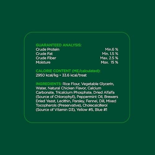 Minties Dog Dental Bone Treats, Tiny/Small Dental Dog Treats, 16 Ounces, Cleans Teeth, Fight Bad Breath, Removes Plaque and Tartar, 40 Count thumbnail 6