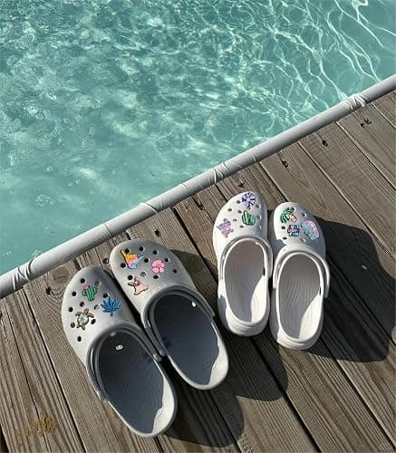 Muselap 25 Pcs Shoe Charms for Clog Shoe,Cute Clog Charms Summer Beach Sandal Shoes Accessories Decoration for Kid Girls Boys and Adult,Birthday Party Gift thumbnail 2