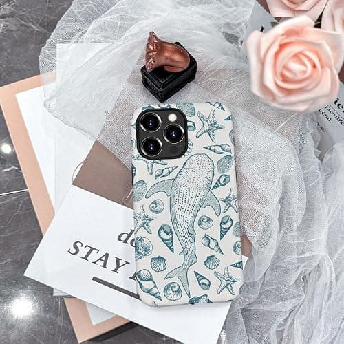 DAIZAG Case Compatible with iPhone 12 Pro Max,Fit Shockproof Cover for Women Girls,Beach Seashell Whale Ocean Aesthetic thumbnail 4