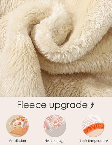 Gihuo Men's Winter Fleece Pants Sherpa Lined Sweatpants Active Running Jogger Pants thumbnail 5