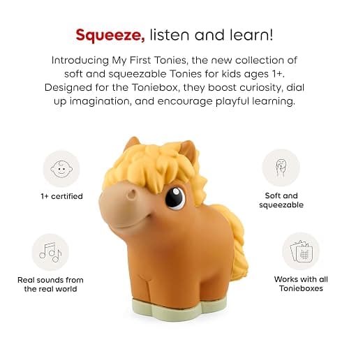 Tonies My First Farm Set - Cow, Pig and Horse Soft and Squeezable Audio Toy Figurines thumbnail 3
