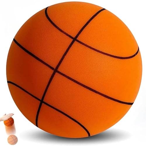 YUEOL Silent Basketball Size 7 (29.5") - Upgraded Version Quiet Foam Basketball Indoor Training Ball, Highly Bounce Quiet Foam Ball,Indoor Training and Without Noise - Image 1
