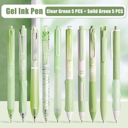 10PCs Pastel Gel Ink Pen Set,Retractable Black Ink Pens 0.5mm Fine Point | Smooth Writing, Quick-Drying, No Smear,Black Gel Pens for Writing, Journaling, Note Taking, Home, School, Office Supplies thumbnail 4
