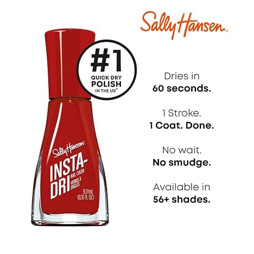 Sally Hansen Insta-Dri Nail Polish | Quick Dry, Long Lasting, Streak-Free Shine |Opaque, Glossy | 390 That's A-Blazing! | Fiery Orange-Red Nail Color thumbnail 4