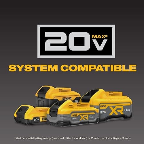 DEWALT 20V MAX Cordless Drill and Impact Driver, Power Tool Combo Kit , Includes 2 Batteries, Charger and Bag (DCK240C2) thumbnail 10