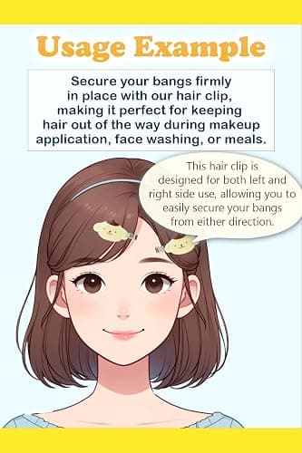 SanrioOriginal Hair Clips (Japan Import) - Includes Cherry Blossom Message Card (Pompompurin (Horizontal)), 1 Count (Pack of 1) thumbnail 3