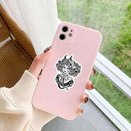 200 Pcs Horror Goth Decor Stickers Bulk.Goth Accessories.Cool Skull Horror Stickers Pack for Adults Mens Teens Girls.Dark Halloween Gothic Stickers Decals for Car,Water Bottles Kindle thumbnail 8
