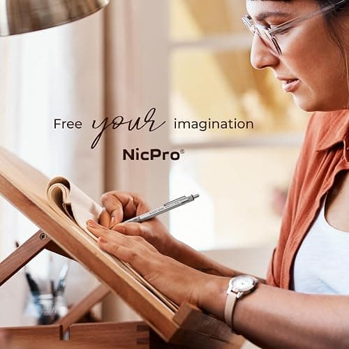 Nicpro 3 Pack Blocky Gear 0.3 mm Metal Mechanical Pencils Set with Case, Lead Drafting Pencil with 8 Tube (480PCS) Lead Refills, 4 Erasers, 18 Eraser Refills for Art Writing, Sketching Drawing thumbnail 7