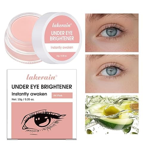 Under Eye Brightener & Concealer - Hydrating Color Corrector for Dark Circles, Lightweight Undereye Brightening Cream with Hyaluronic Acid & Shea Butter, Smooth & Blendable (Light Rose, 1) thumbnail 3