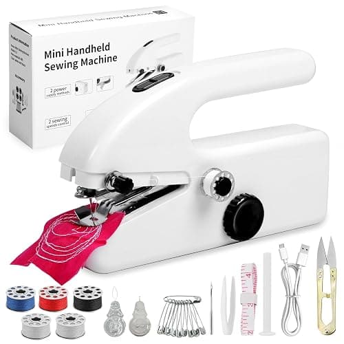 Portable Handheld Sewing Machine for Beginners – Mini Stitching Tool with 2 Speed Modes, USB & Battery Powered, Perfect for Quick Fixes, On-the-Go Repairs & DIY Fabric Projects - Image 1