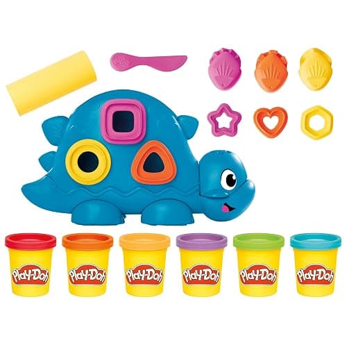 Play-Doh Shapes & Colors Dino Starter Set, Tactile Sensory Play Dinosaur Toys for Kids 2+, 11 Accessories thumbnail 13
