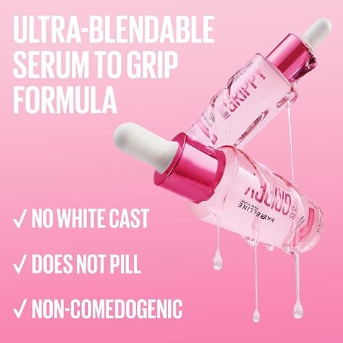 Maybelline Grippy Serum Primer, Hydrating Makeup Primer with 2% Niacinamide For Up To 24HR Make Up Wear, Clear, 1 Count thumbnail 6