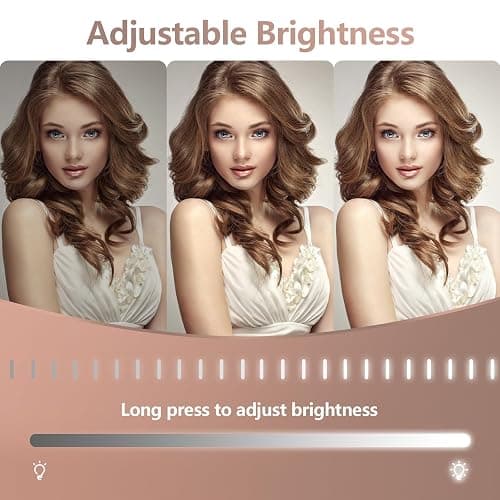 ViKert Vanity Mirror with Lights 5X Magnification Spot Mirror, Makeup Mirror with Lights, Lighted Makeup Mirror with 3 Color Lighting Modes, Dimmable thumbnail 5