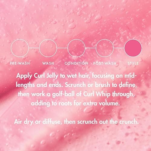 Umberto Giannini Volumizing Duo - Curl Jelly Scrunching Jelly Gel & Curl Whip Mousse - Adds Definition & Reduces Frizz - For Curly, Wavy & Coily Hair thumbnail 3